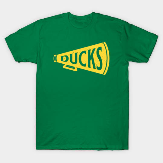 Vintage Megaphone - Oregon Ducks (Yellow Ducks Wordmark) - Oregon Ducks - T-Shirt