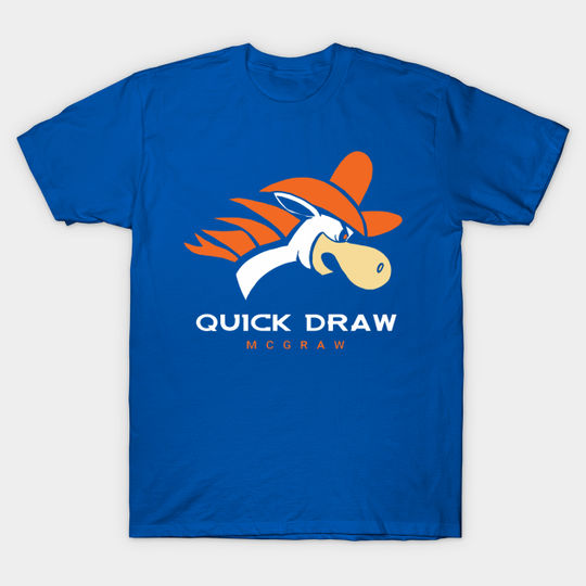 Broncos vs Quick Draw McGraw - Denver Broncos - T-Shirt