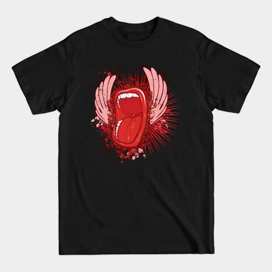 Red Tongue - Tongue - T-Shirt