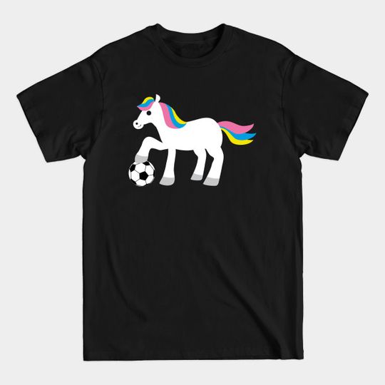 Unicorn Play Soccer Football - Soccer Unicorn - T-Shirt