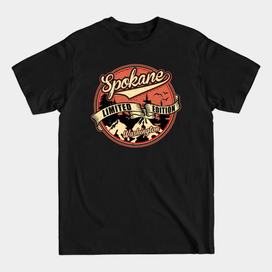 I Love Spokane Washington Retro Vintage Limited Edition - Spokane Washington - T-Shirt