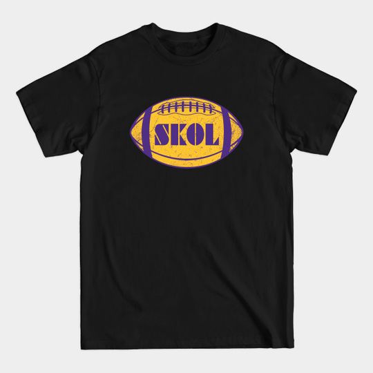 SKOL Retro Football - Purple - Skol Vikings - T-Shirt