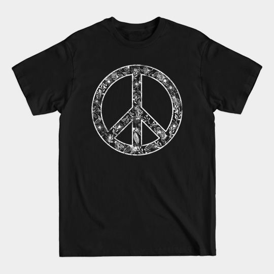 Flower Peace Sign - Peace Sign - T-Shirt