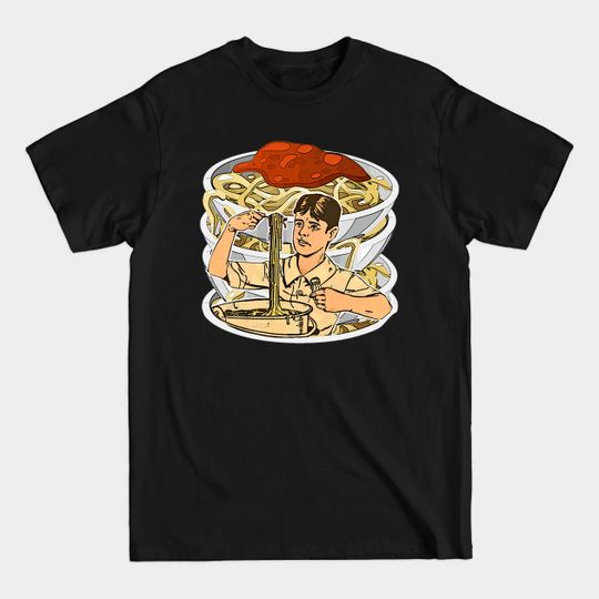 Pasta on the plate: yummy spaghetti - Noodle - T-Shirt