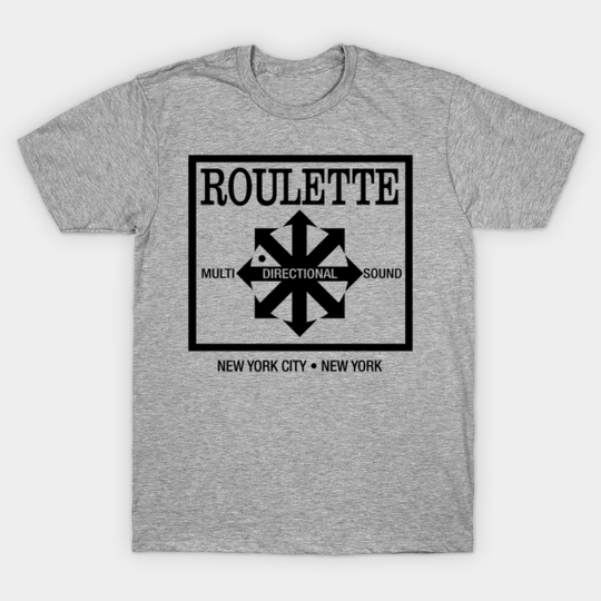 ROULETTE RECORDS T-SHIRT - Defunct Record Label - Grey Version - Roulette Records - T-Shirt