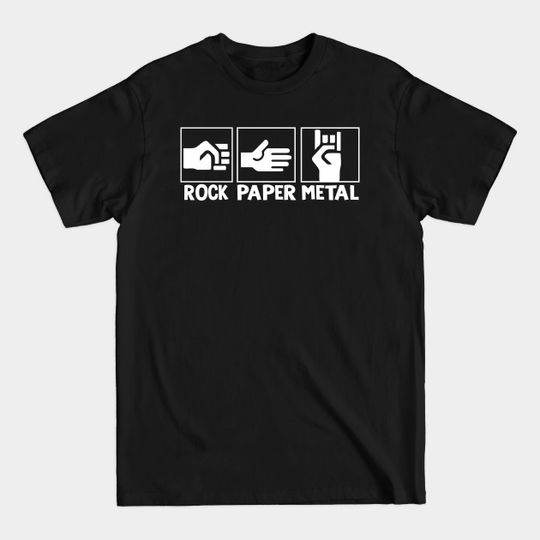 Rock Paper Metal - Heavy Metal - T-Shirt