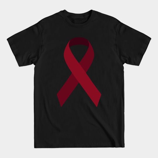 Maroon Burgundy Ribbon Day - Maroon Ribbon Awareness - T-Shirt