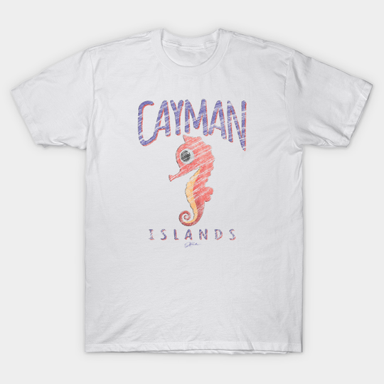 Cayman Islands Cute Seahorse - Cayman Islands - T-Shirt