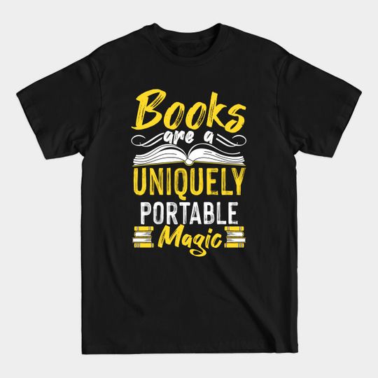 Books Uniquely Portable Magic Books Education - Uniquely - T-Shirt