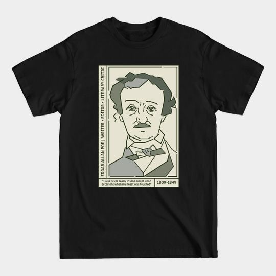 Edgar Allan Poe Literary Giant - Literature - T-Shirt