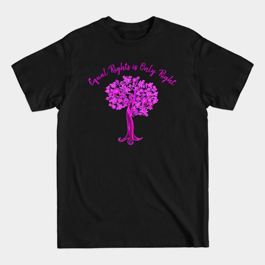 Equal Rights is Only Right - Womens Rights - T-Shirt