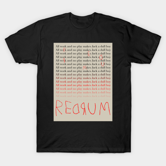 REDRUM in frame - Stephen King - T-Shirt