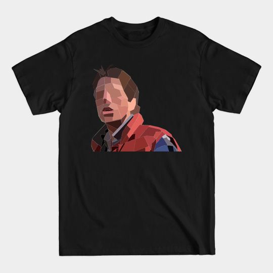 Marty McFly Polygons - Back To The Future - T-Shirt