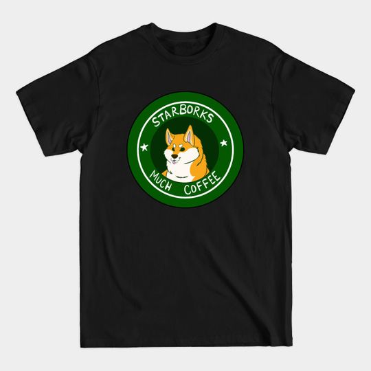 Shiba Starborks - Doge Dog - T-Shirt