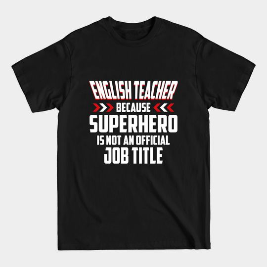 English Teacher Superhero T-shirt - Halloween - T-Shirt