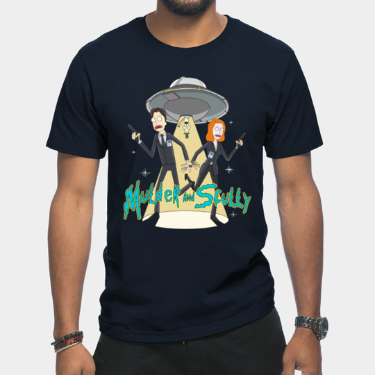 Mulder &scully & poopy - Xfiles - T-Shirt