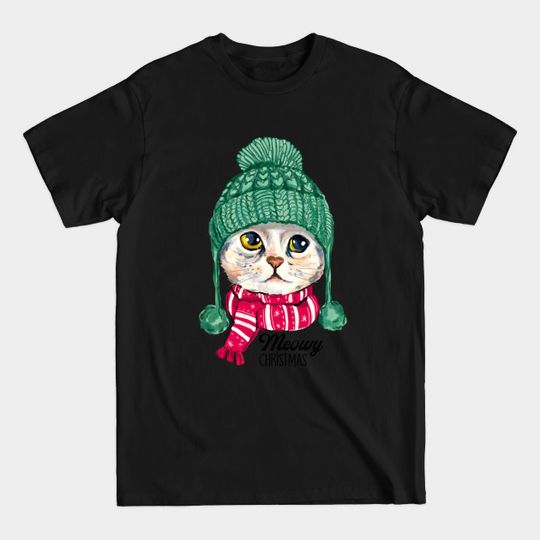 Meowy Christmas Jingle Cat - Meowy Christmas - T-Shirt