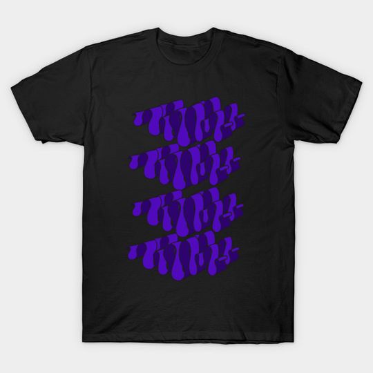 Purple ribbons - Surrealism - T-Shirt