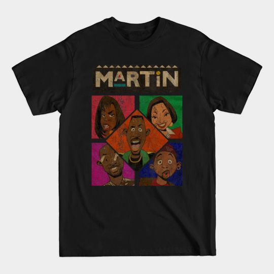 BLACK TV SHOWS MARTIN RETRO - Black Tv Shows - T-Shirt