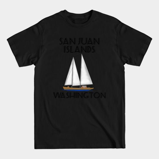 San Juan Islands Washington Sailing - San Juan Island - T-Shirt