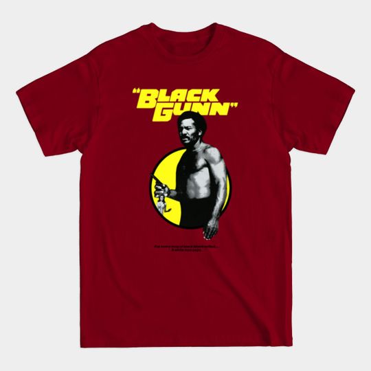 BLACK GUNN Jim Brown Blaxploitation Halftone - Blaxploitation - T-Shirt