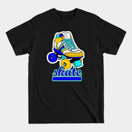 Retro Roller Skate - Roller Skates - T-Shirt