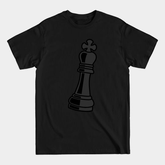 Chess piece king black - Chess Piece King Black - T-Shirt
