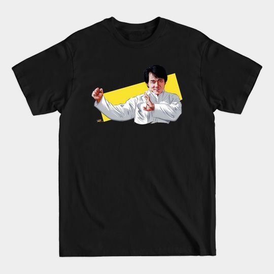 Jackie Chan - An illustration by Paul Cemmick - Jackie Chan - T-Shirt