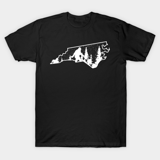 North Carolina Bigfoot Gift - North Carolina Bigfoot - T-Shirt