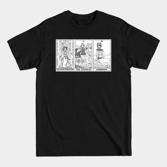 Midsommar Tarot Cards Black and White Version - Midsommar - T-Shirt