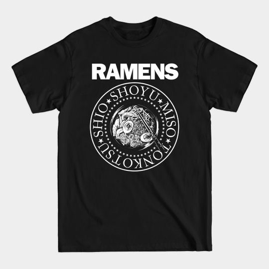 Ramens Funny Retro Pop Punk Rock Ramen Food Vintage - Ramen - T-Shirt