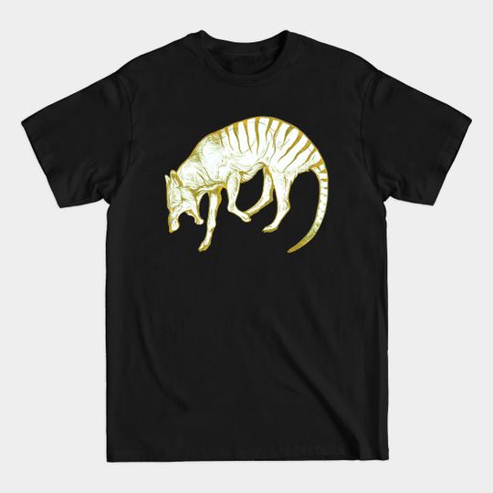 Golden Thylacine - Tasmanian Tiger - T-Shirt