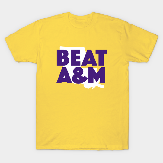 Beat A&M // Purple & Gold - Beat The Aggies - T-Shirt