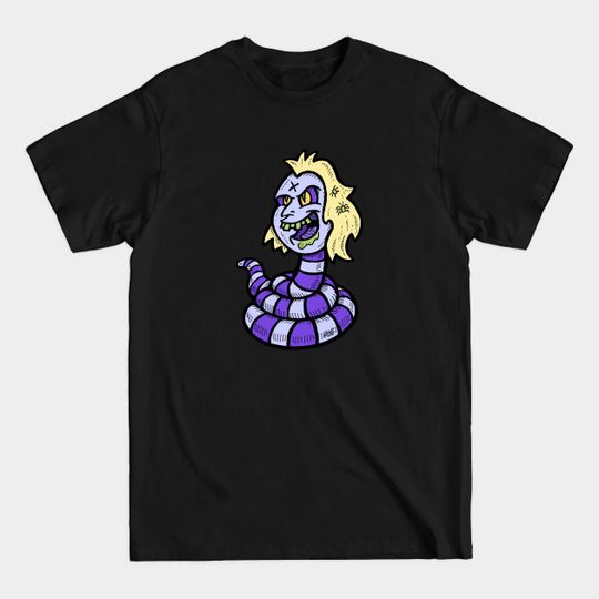 The Ghost With The Most - Beetlejuice Snake - Beetlejuice Animated Snake Cartoon - T-Shirt