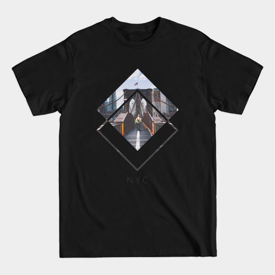 NYC Firefighter Geometric Artwork - Nyc - T-Shirt