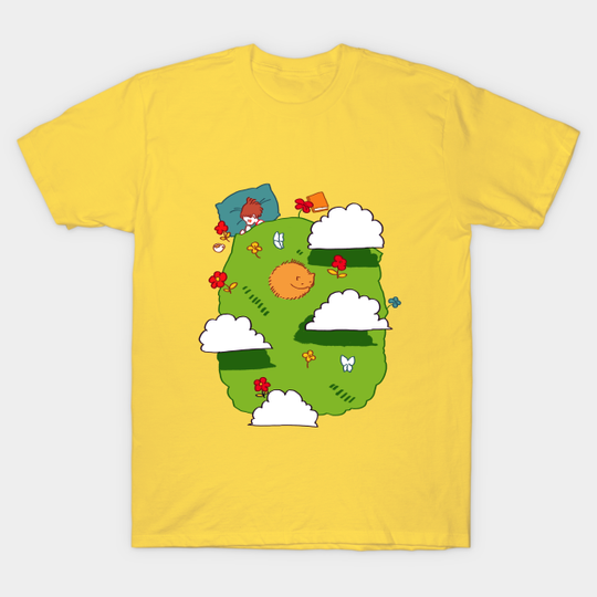 bed of grass - Sleeping - T-Shirt
