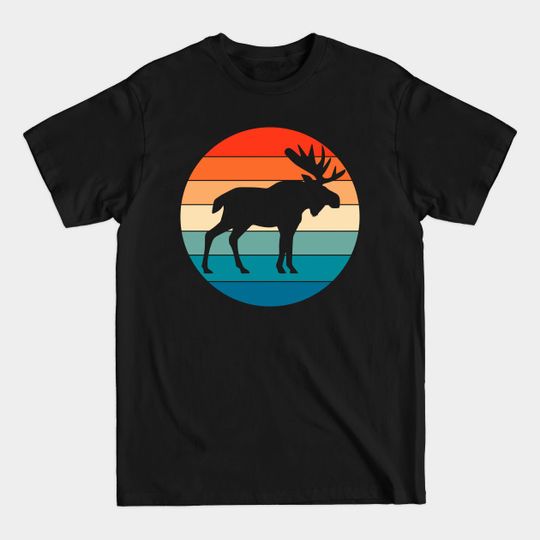 Vintage Retro Moose Lover - Moose - T-Shirt
