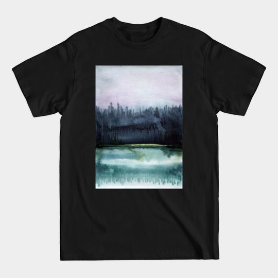 Watercolor landscape sky clouds - Nature - T-Shirt