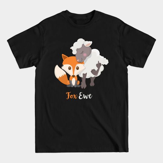 Fox Ewe Funny Cute Foxy Sheep T-shirt - Fox - T-Shirt