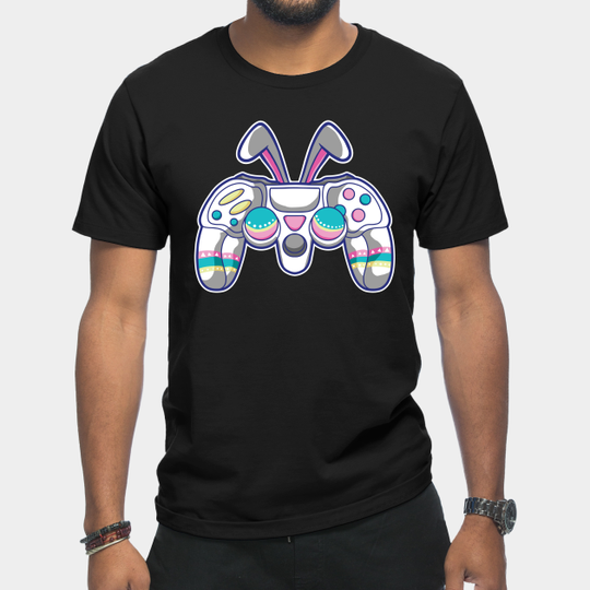 Video Game Easter Gamer Controller Bunny Ears - Easter Gamer - T-Shirt
