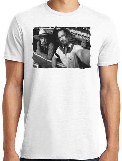 Big Guys Rule Big and Tall Lebowski The Dude and The Stranger Backstage Photo T Shirt