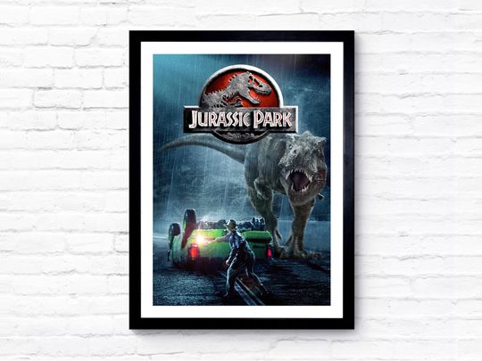 Jurassic Park - 1993 - Movie Poster / Film Poster / Movie Poster Art