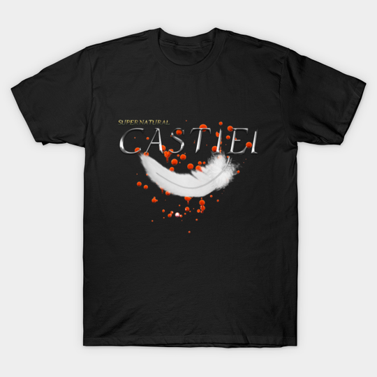 Supernatural Castiel Blood Feather - T-Shirt