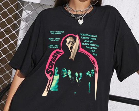 Scream Movie Poster shirt, Vintage Scream horror Sweatshirt, Scream shirt