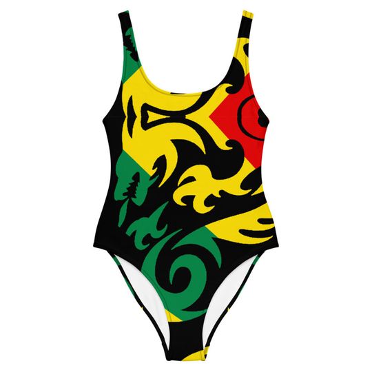 Jamaica X Rasta Colors One-Piece Swimsuit