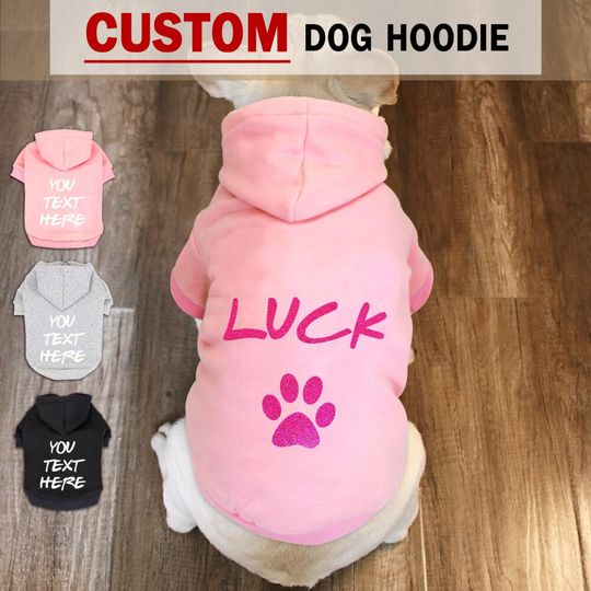 Custom Dog Hoodie | Personalized Dog Hoodie | Personalized Dog Clothes