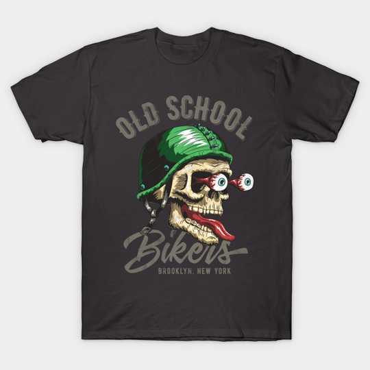 Old School Bikers Vintage Distressed Style - Bikershirt - T-Shirt