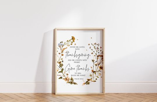 Fall and Thanksgiving Wreath Premium Matte Vertical Poster