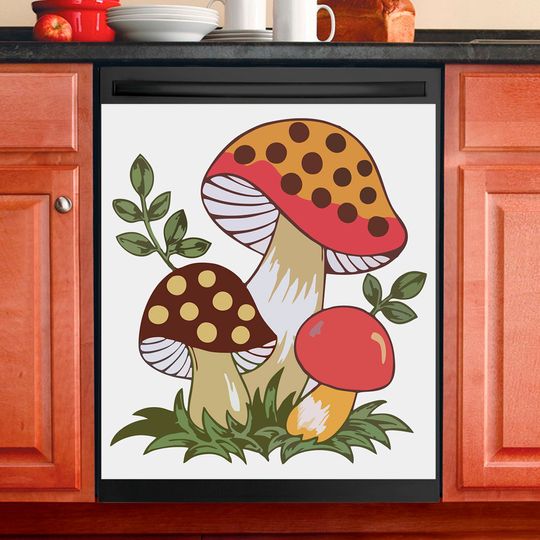 Merry Mushroom Dish washer Cover