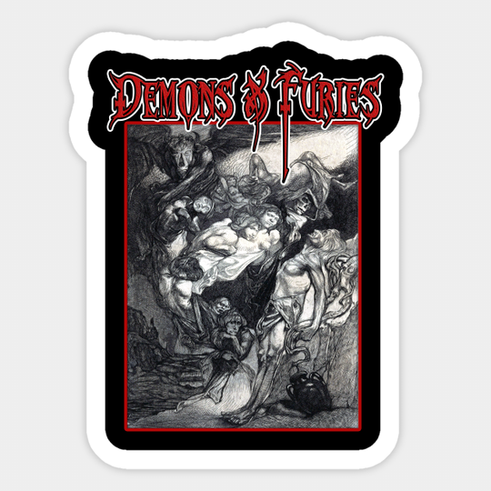 Demons and Furies - Horror Night - Sticker